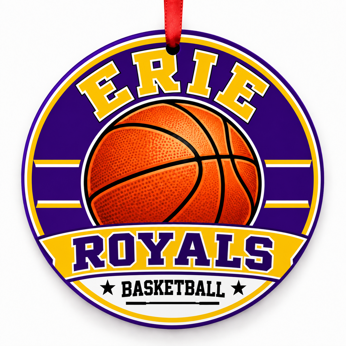 Erie High School Royals basketball ornament