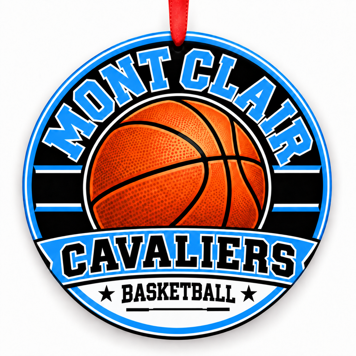 Montclair High School Cavaliers basketball ornament