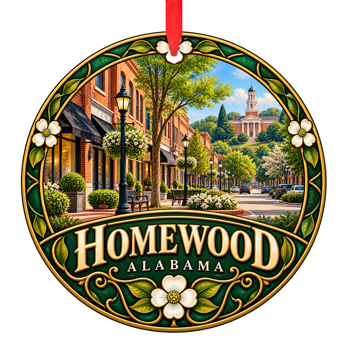 Homewood Alabama Christmas ornament hometown keepsake collectible gift