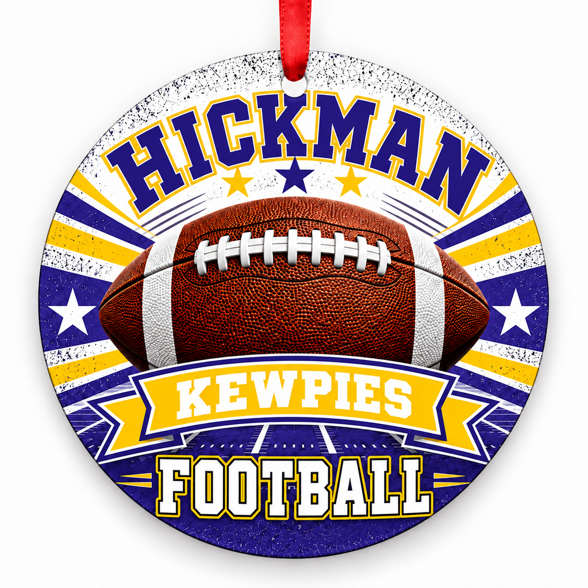 Hickman Kewpies Classic Football Christmas ornament