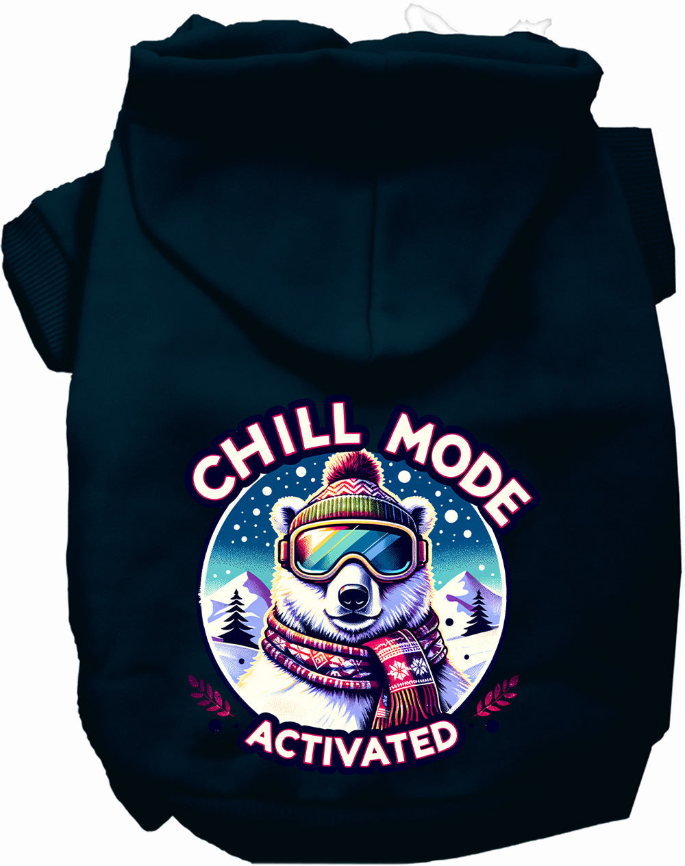 Black Chill Mode Activated Pet Hoodie