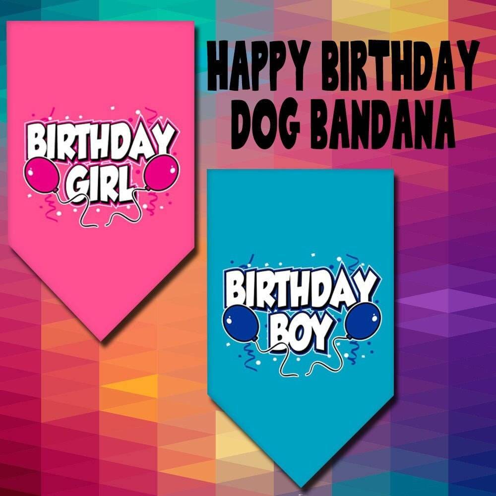 Birthday Pet Bandanas