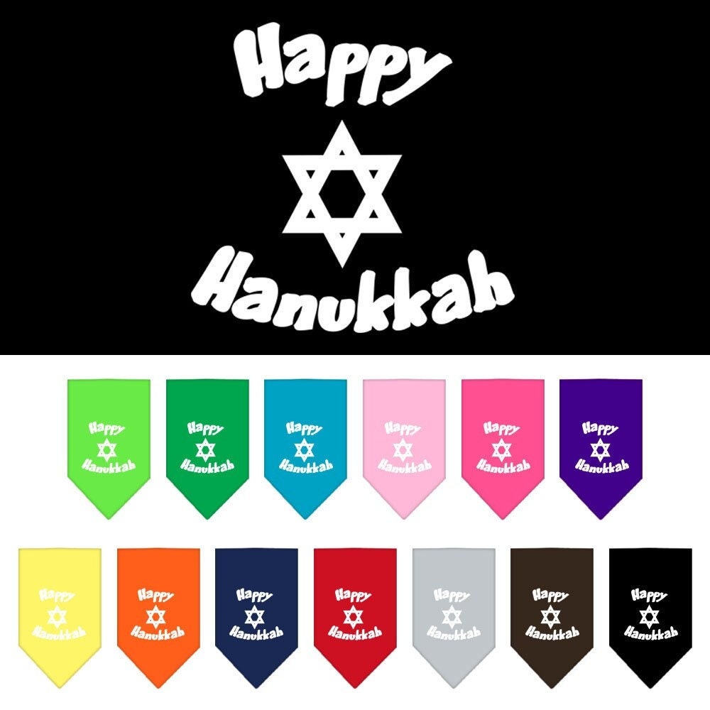 Hanukkah Pet Bandanas