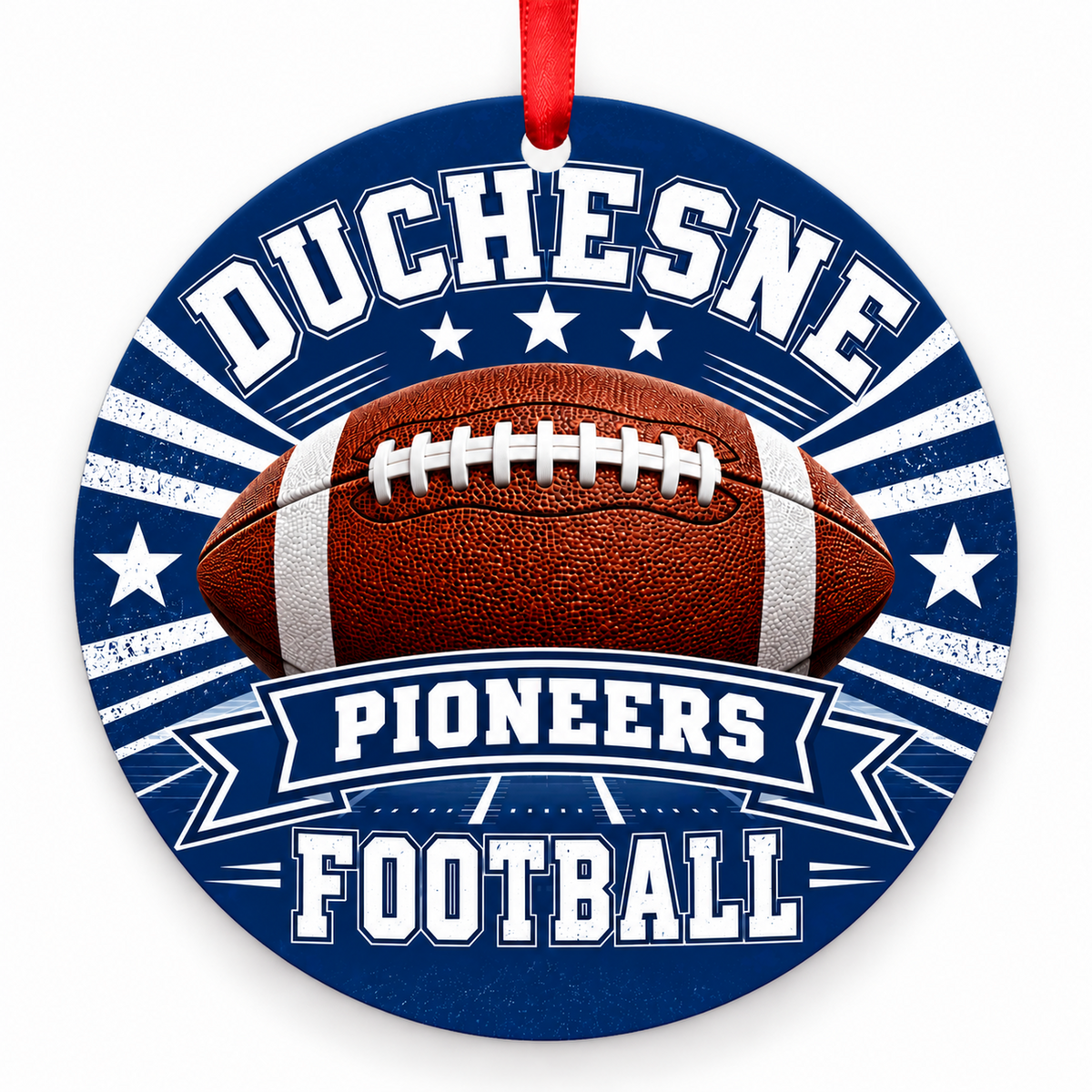 Duchesne High School Pioneers – Classic Football 3-inch football ornament, SAINT CHARLES, Missouri