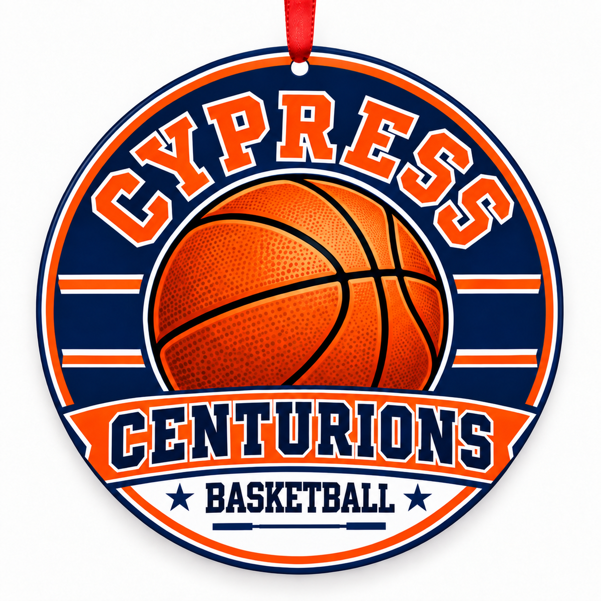 Cypress High School Centurions basketball ornament