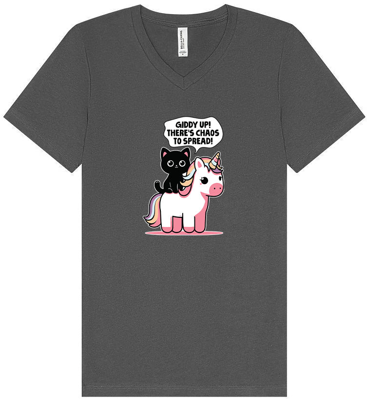 Chaos to Spread Unisex V-Neck Shirt
