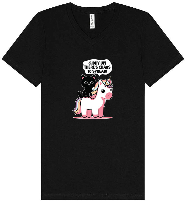 Chaos to Spread Unisex V-Neck Shirt