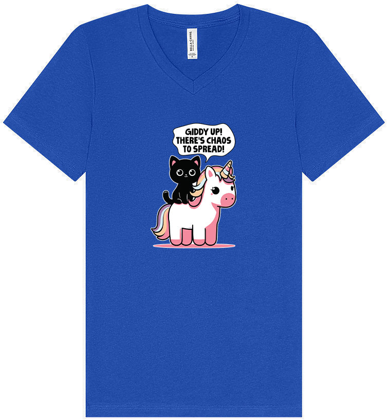 Chaos to Spread Unisex V-Neck Shirt