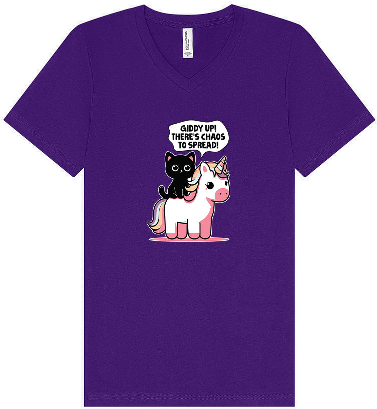 Chaos to Spread Unisex V-Neck Shirt
