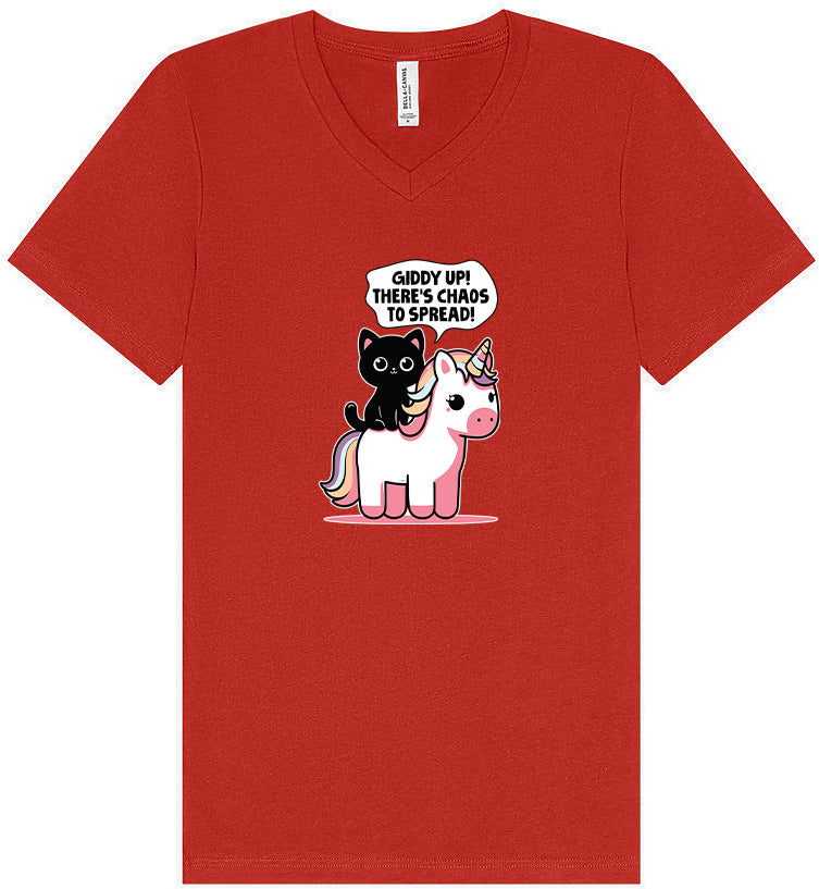 Chaos to Spread Unisex V-Neck Shirt