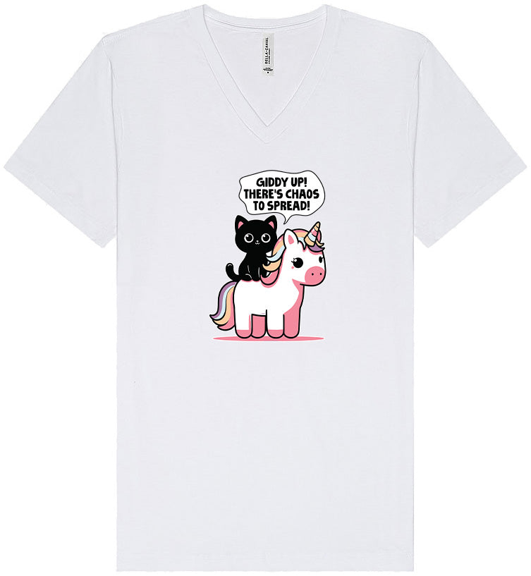 Chaos to Spread Unisex V-Neck Shirt