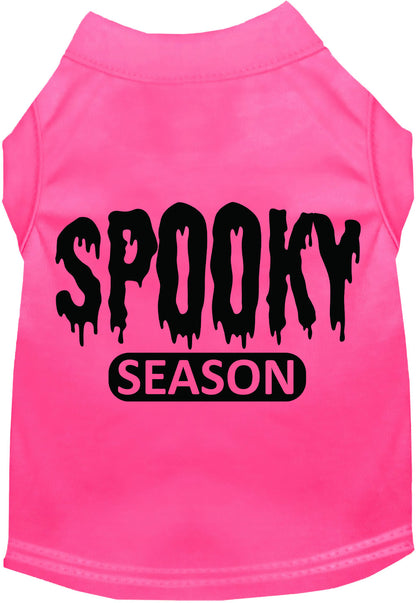Pink spooky season pet shirt