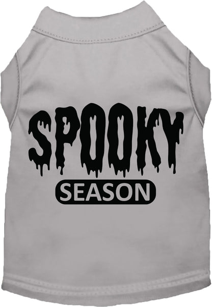 Gray spooky season pet shirt