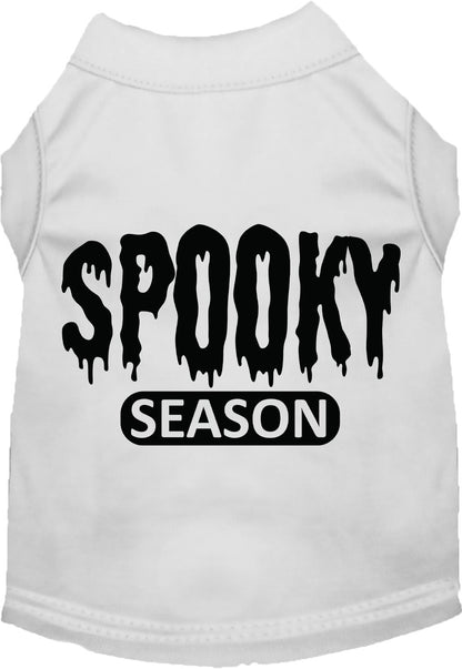 White spooky season pet shirt