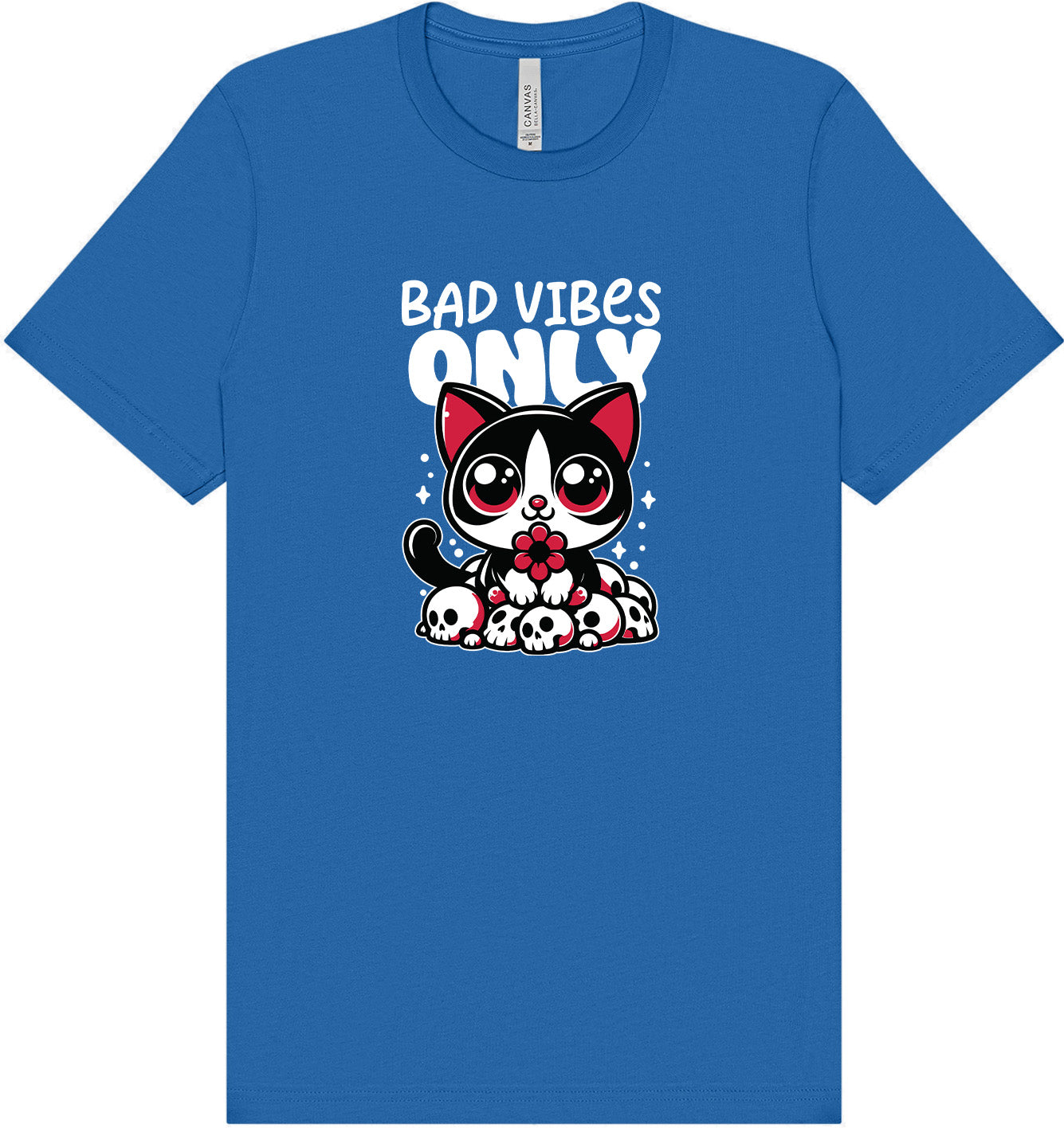 Bad Vibes Only Adult Bella Canvas Shirt