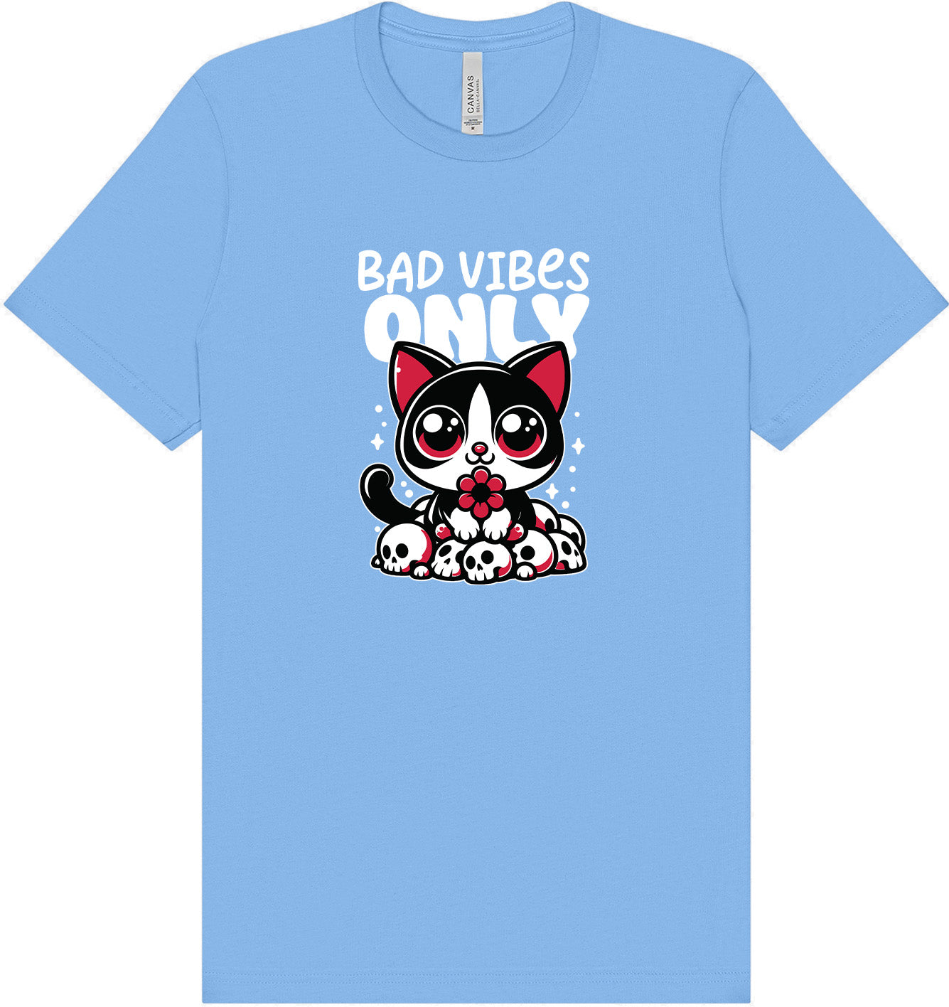 Bad Vibes Only Adult Bella Canvas Shirt