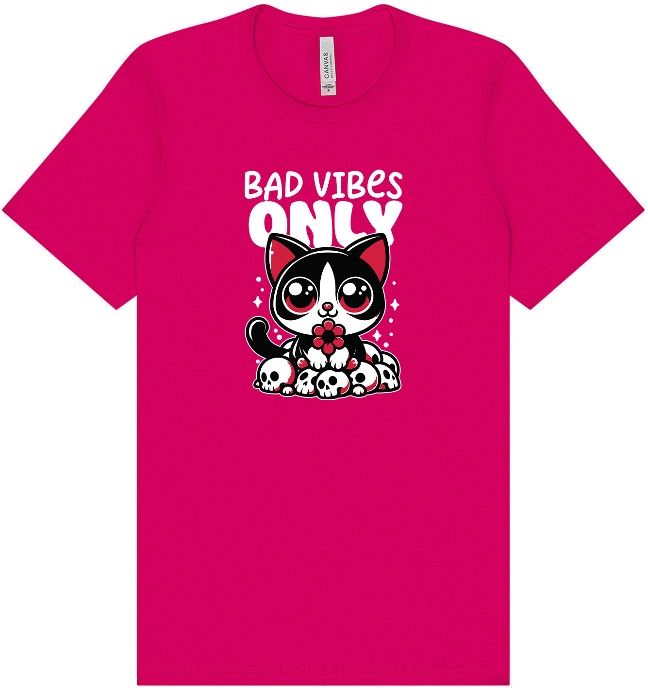 Bad Vibes Only Adult Bella Canvas Shirt