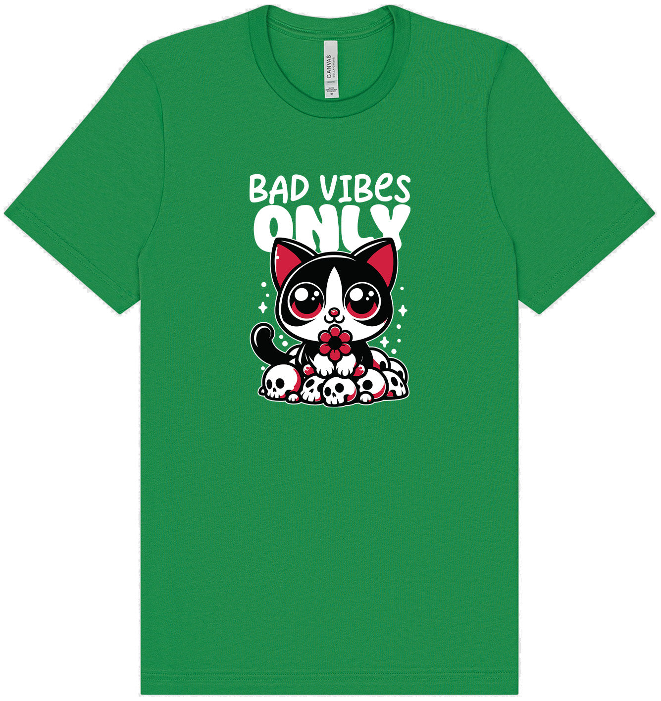 Bad Vibes Only Adult Bella Canvas Shirt