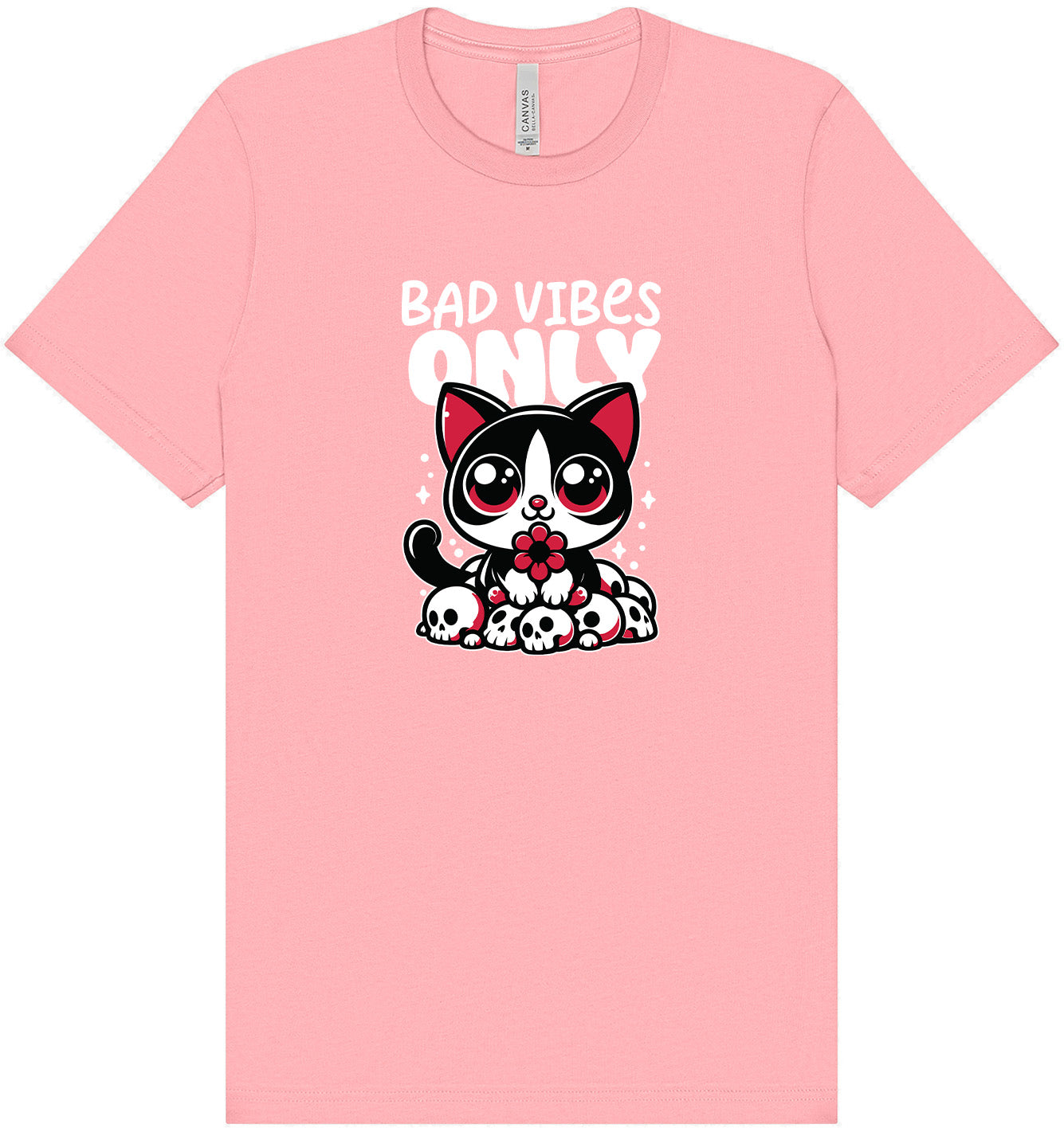 Bad Vibes Only Adult Bella Canvas Shirt
