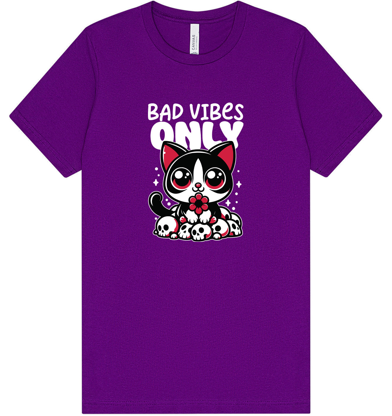 Bad Vibes Only Adult Bella Canvas Shirt