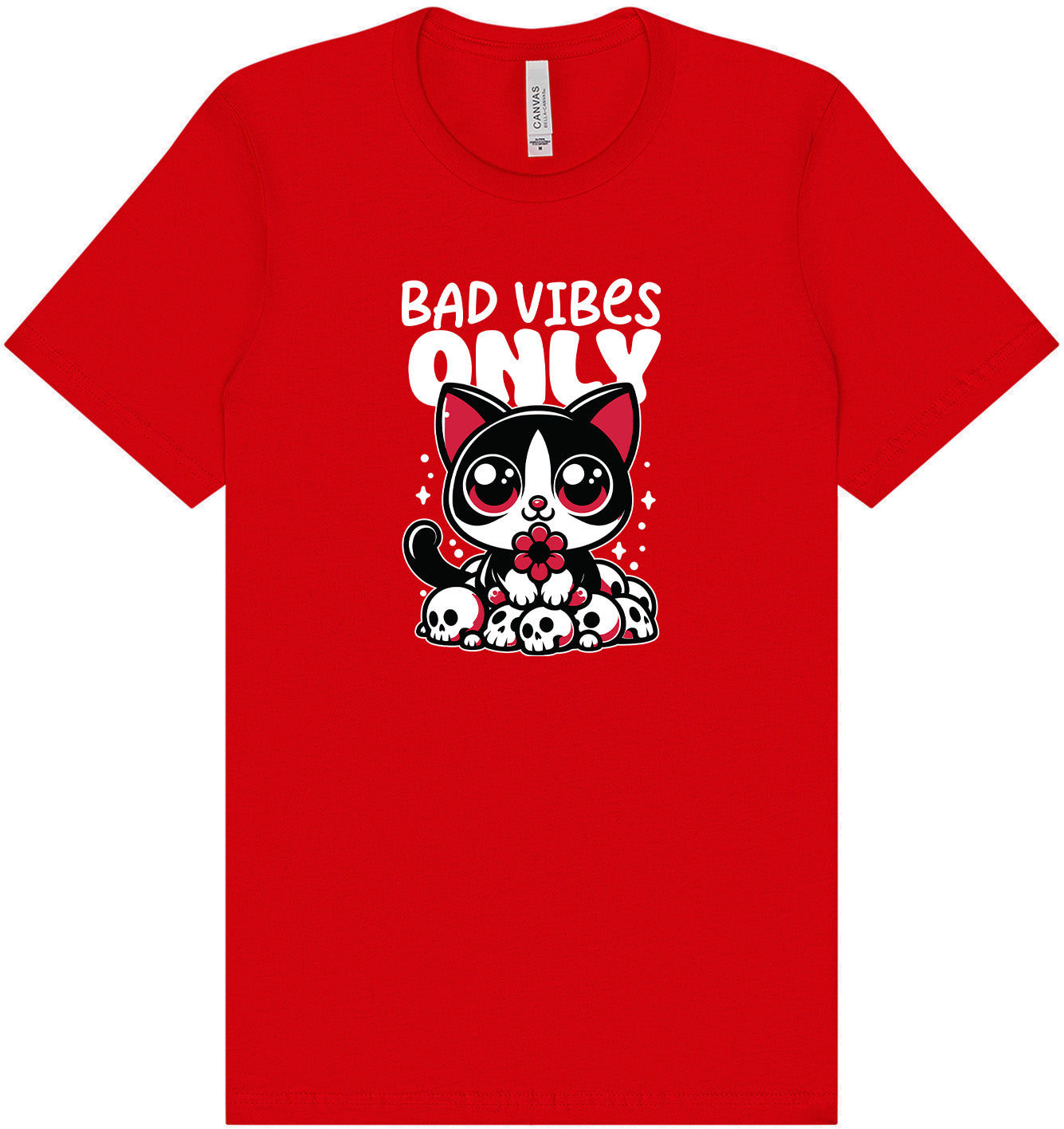 Bad Vibes Only Adult Bella Canvas Shirt