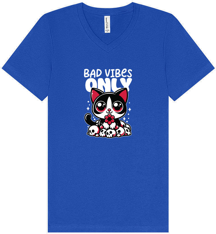 Bad Vibes Only Unisex V-Neck Shirt