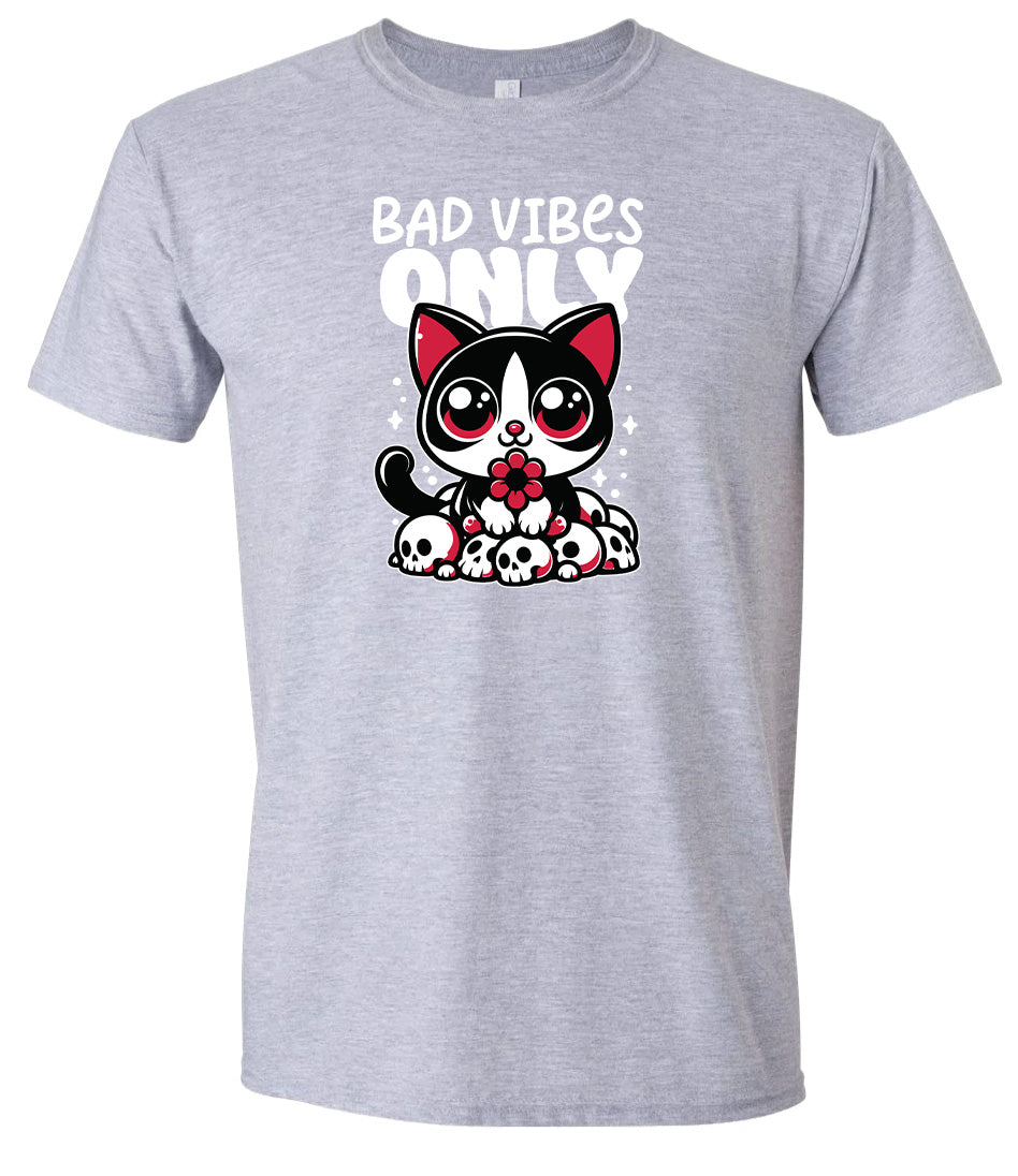Bad Vibes Only Adult Gildan Soft Shirt
