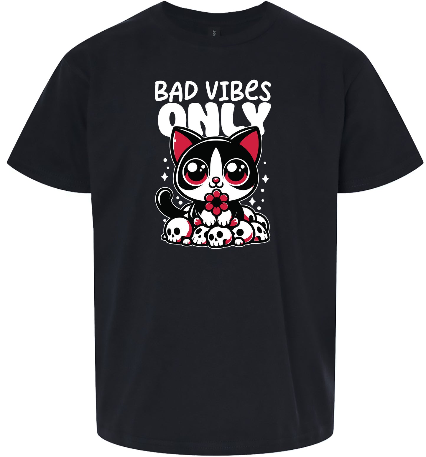 Bad Vibes Only Children's Gildan Soft Shirt