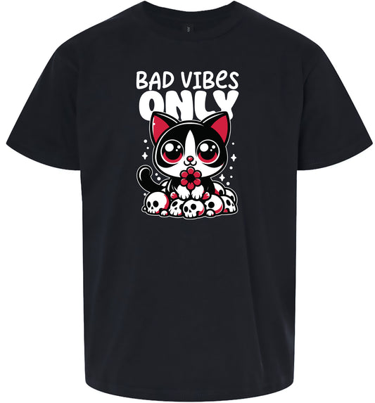 Bad Vibes Only Children's Gildan Soft Shirt