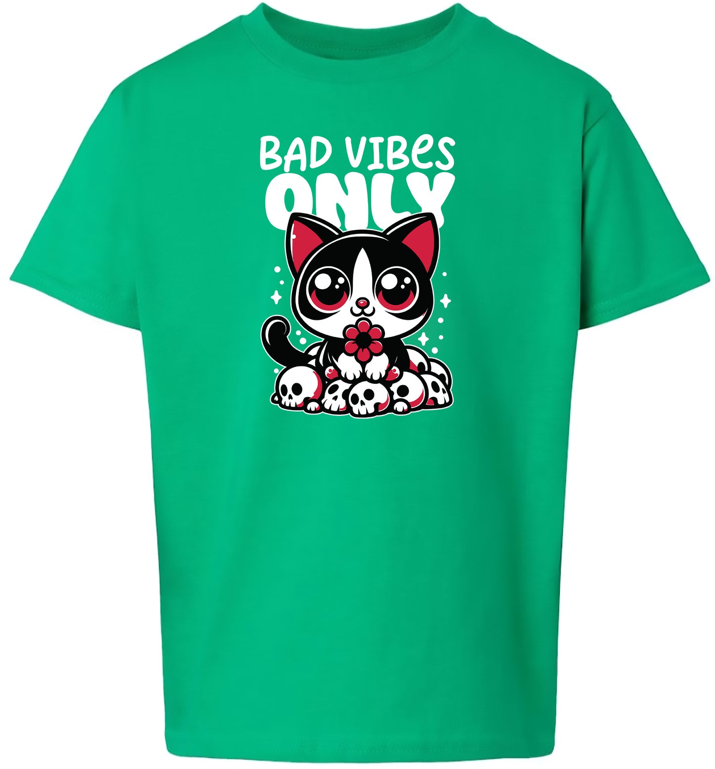 Bad Vibes Only Children's Gildan Soft Shirt