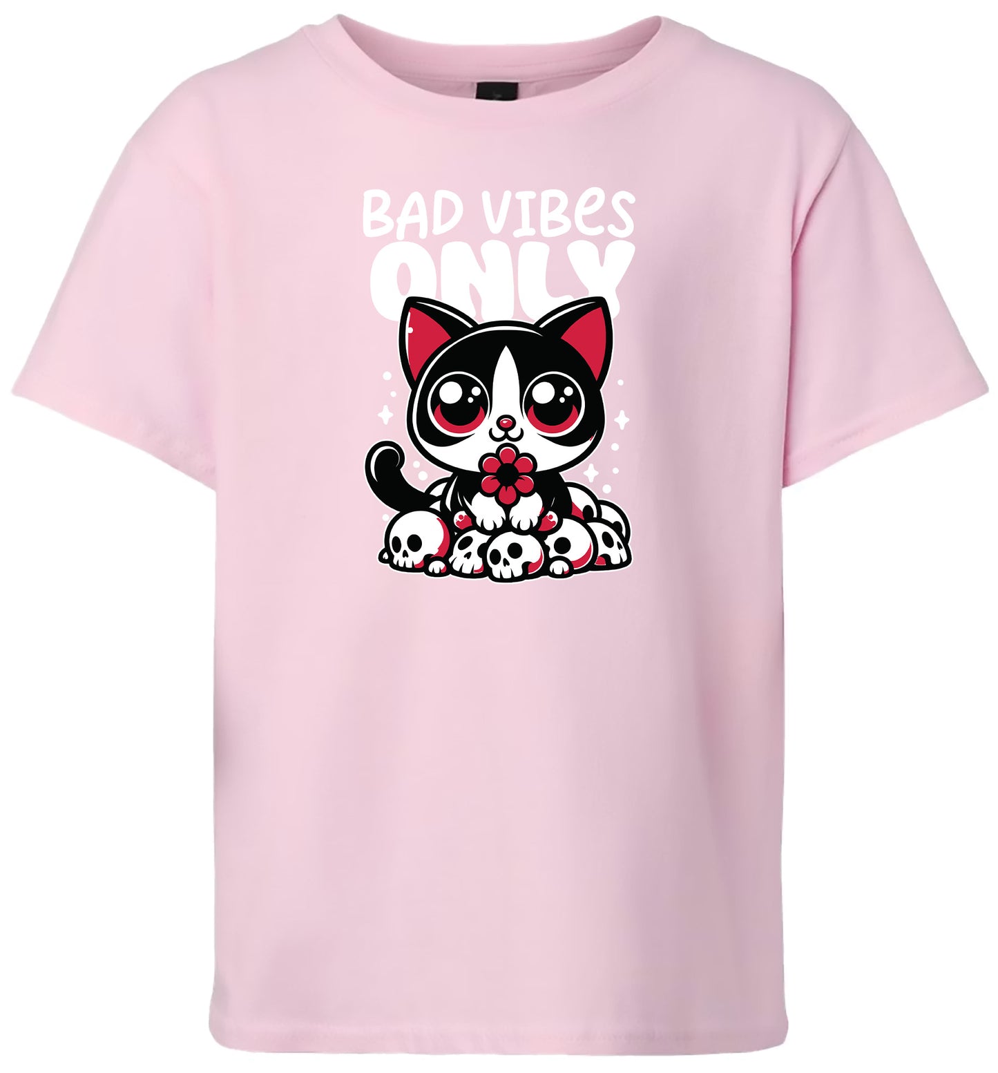 Bad Vibes Only Children's Gildan Soft Shirt