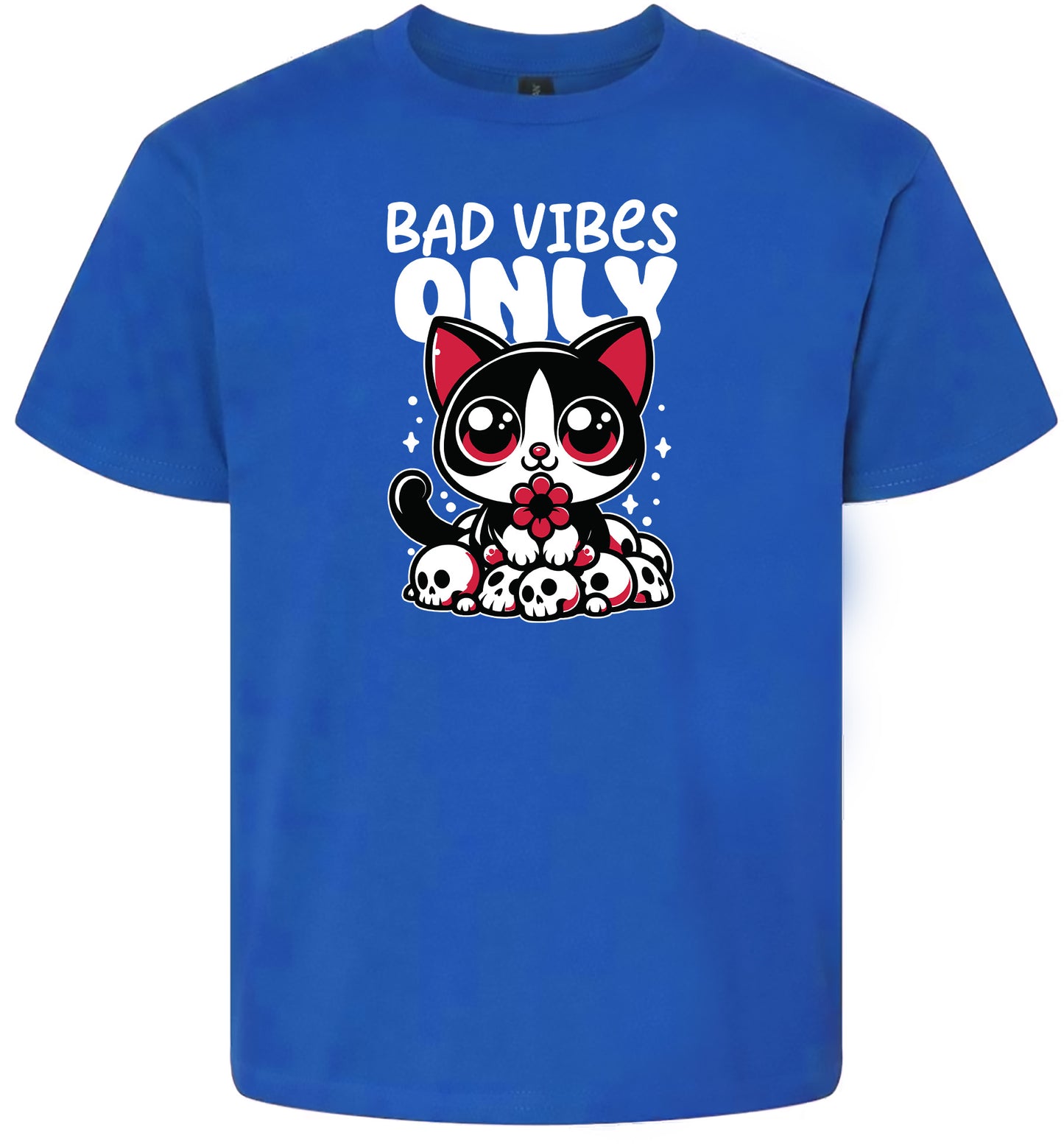 Bad Vibes Only Children's Gildan Soft Shirt