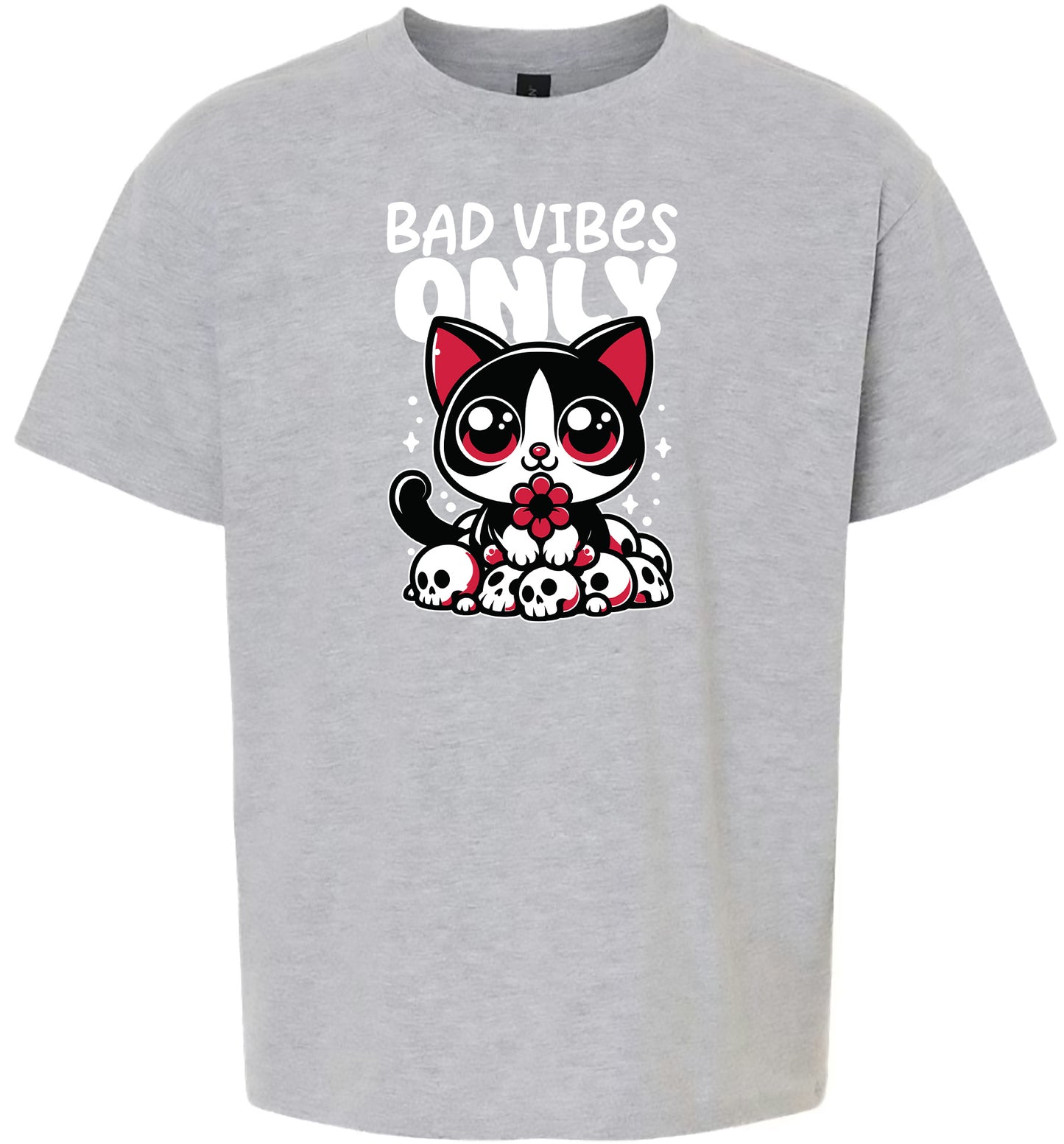 Bad Vibes Only Children's Gildan Soft Shirt