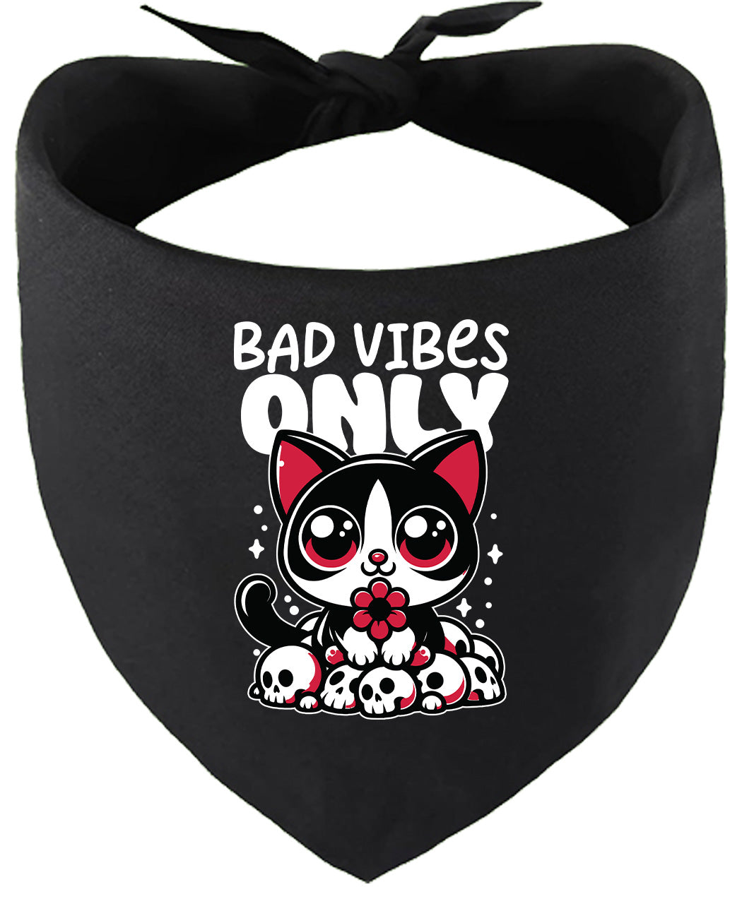 Bad Vibes Only Pet Bandana