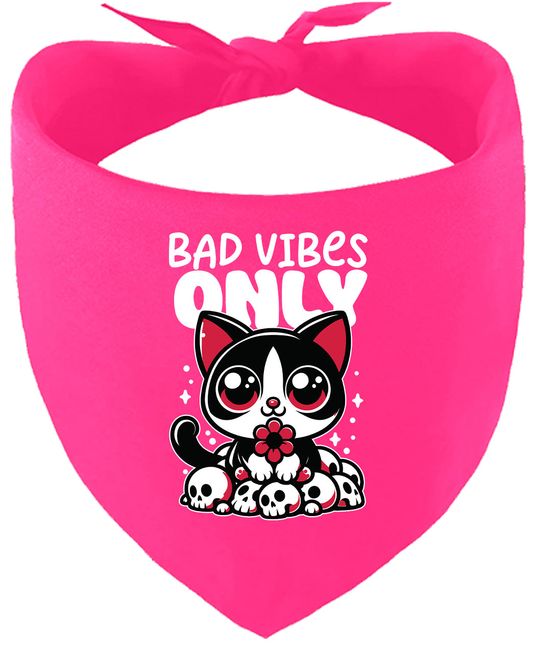Bad Vibes Only Pet Bandana