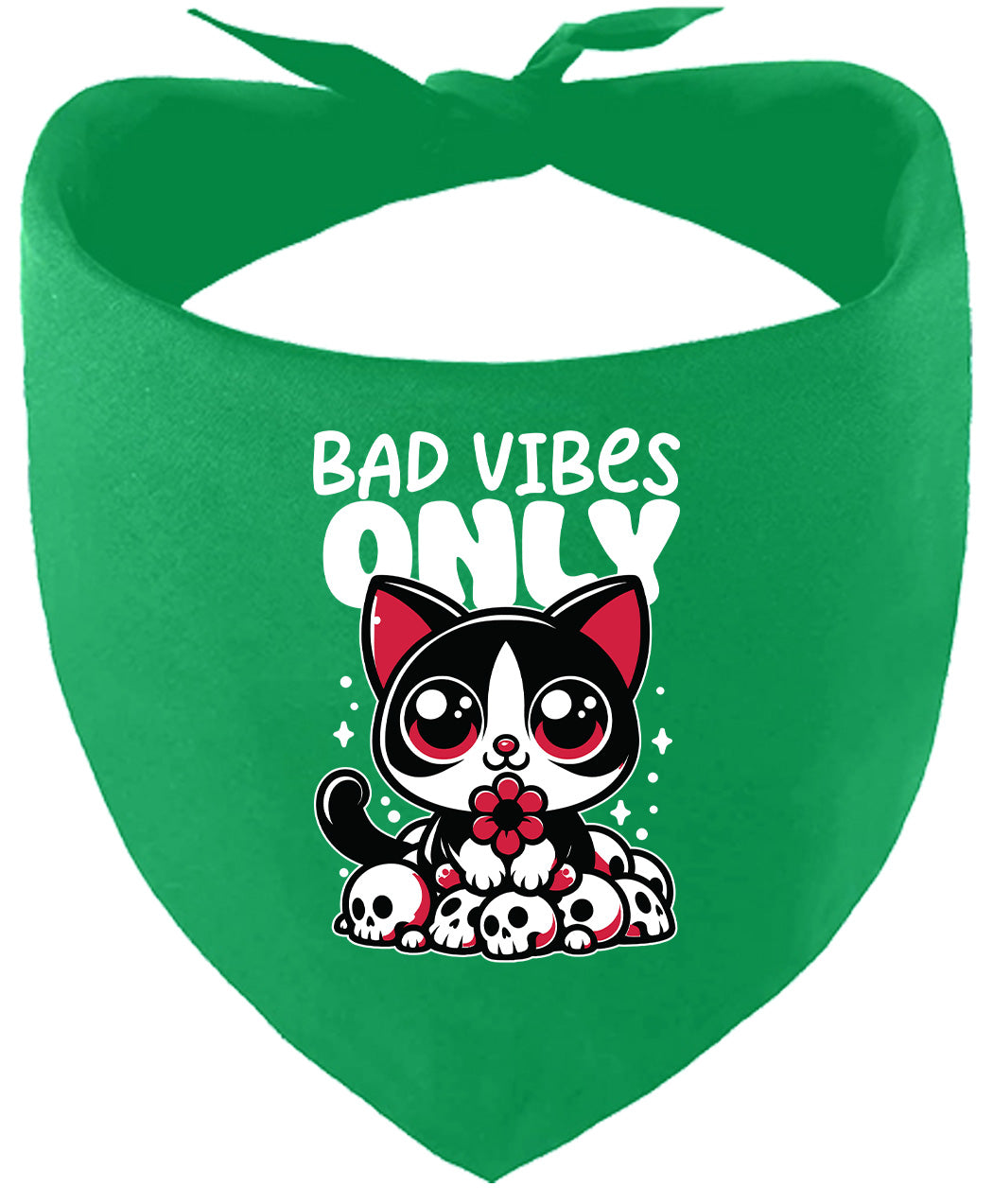 Bad Vibes Only Pet Bandana
