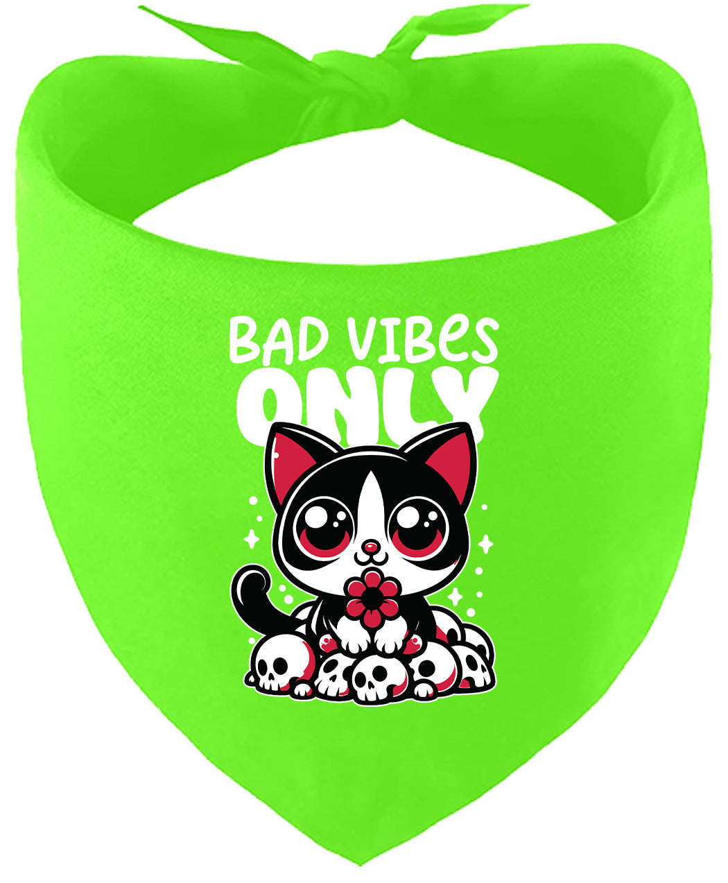 Bad Vibes Only Pet Bandana