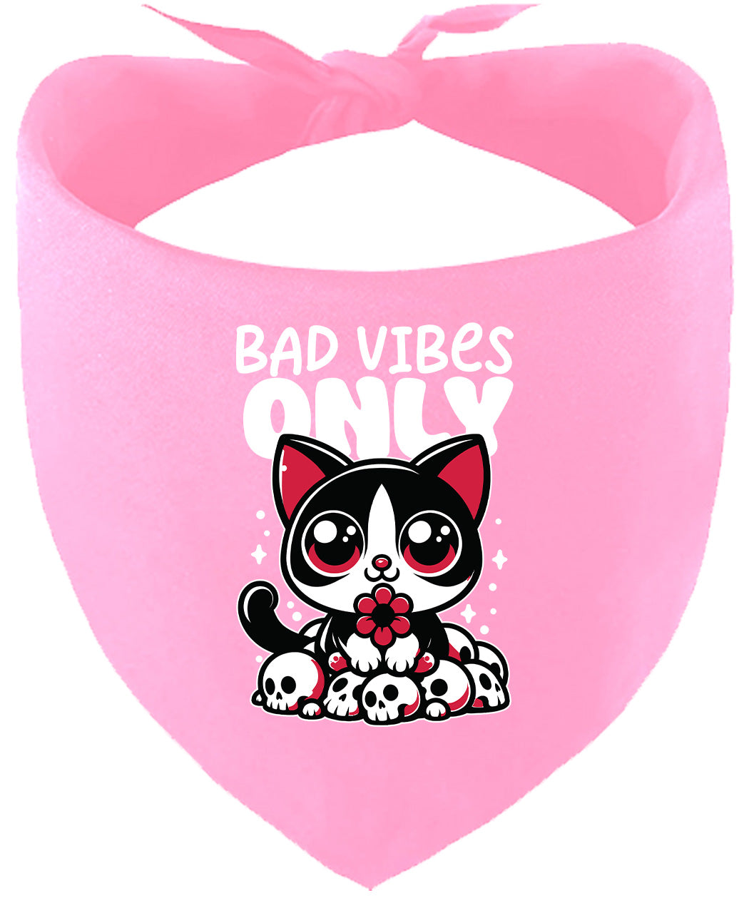 Bad Vibes Only Pet Bandana