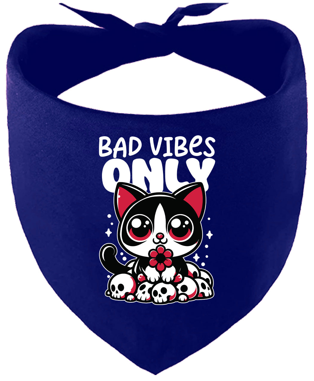 Bad Vibes Only Pet Bandana