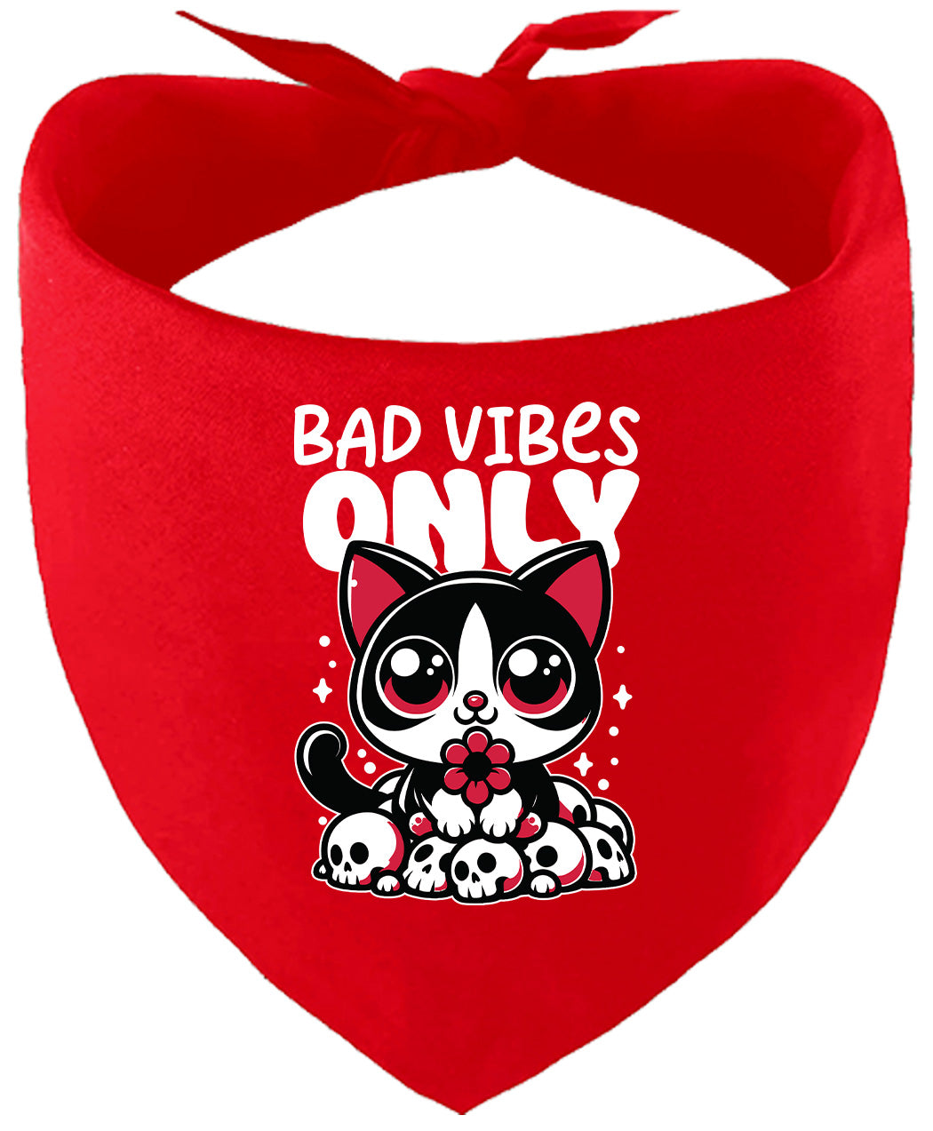 Bad Vibes Only Pet Bandana