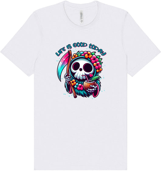Tropical Grim Reaper Adult Bella Canvas Shirt