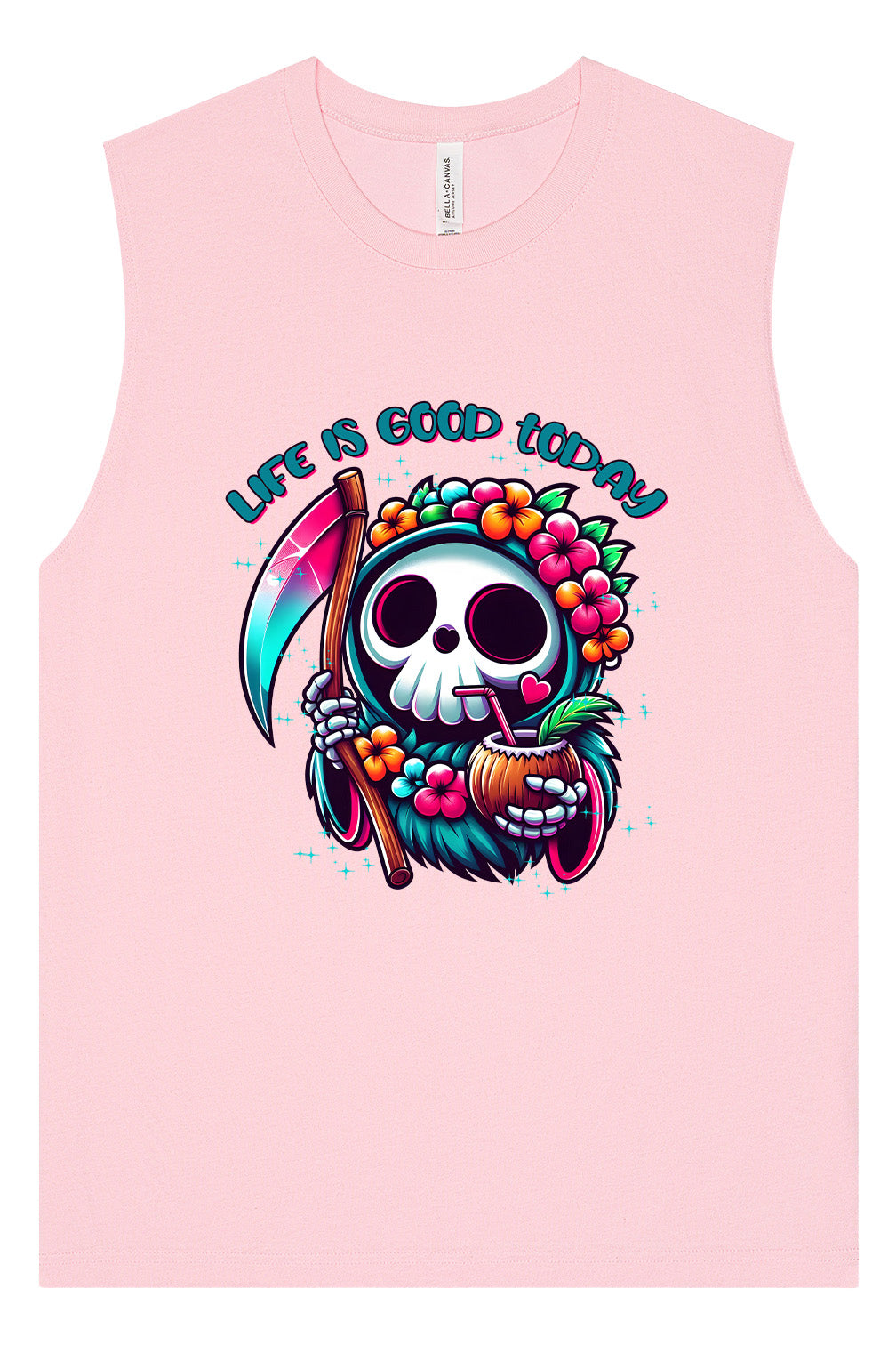 Tropical Grim Reaper Muscle Tank