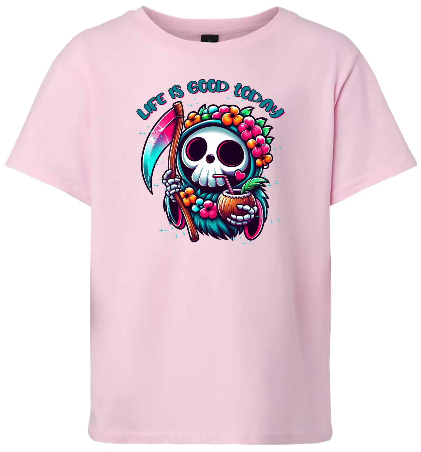 Tropical Grim Reaper Children's Gildan Soft Shirt