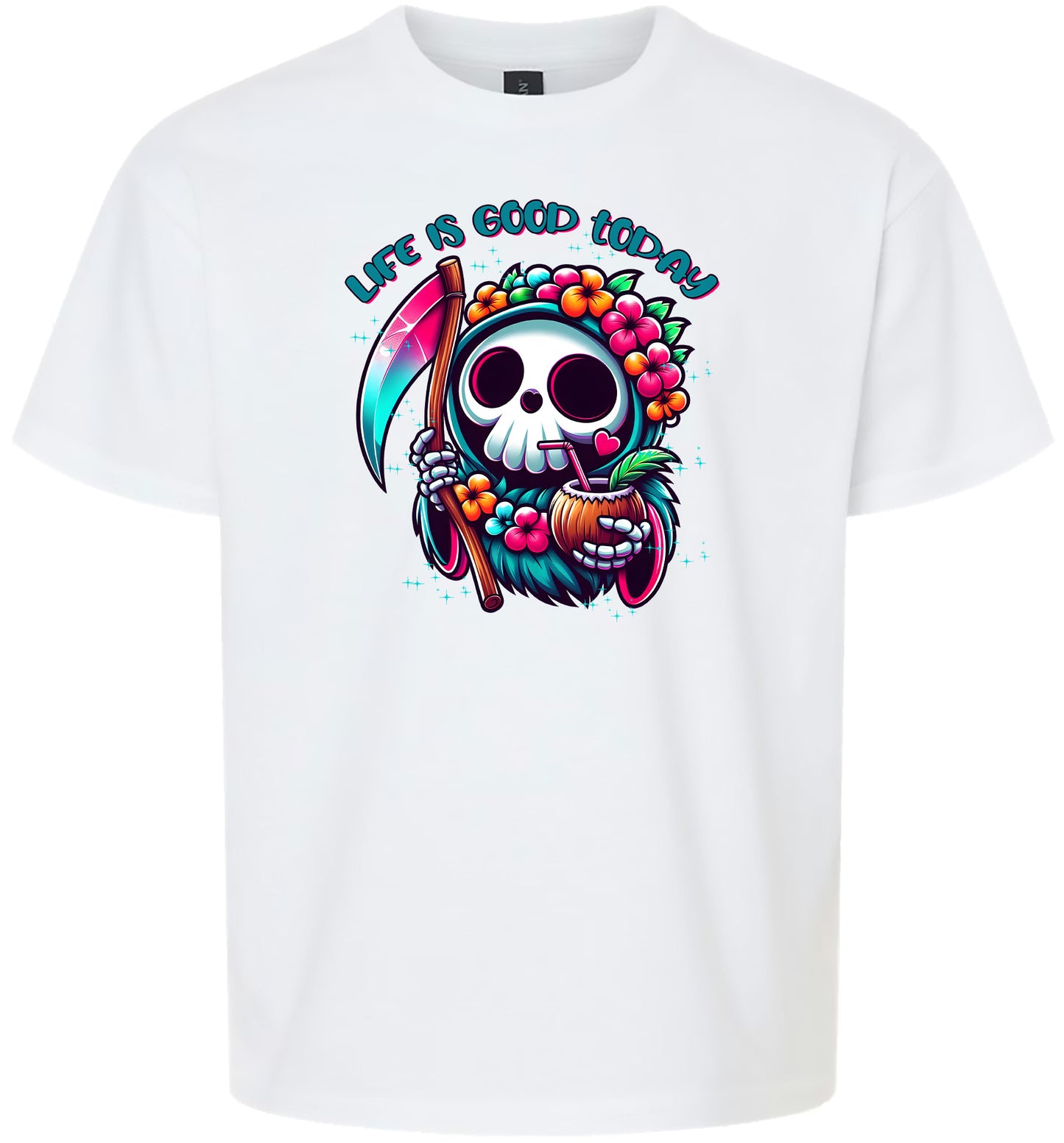 Tropical Grim Reaper Children's Gildan Soft Shirt
