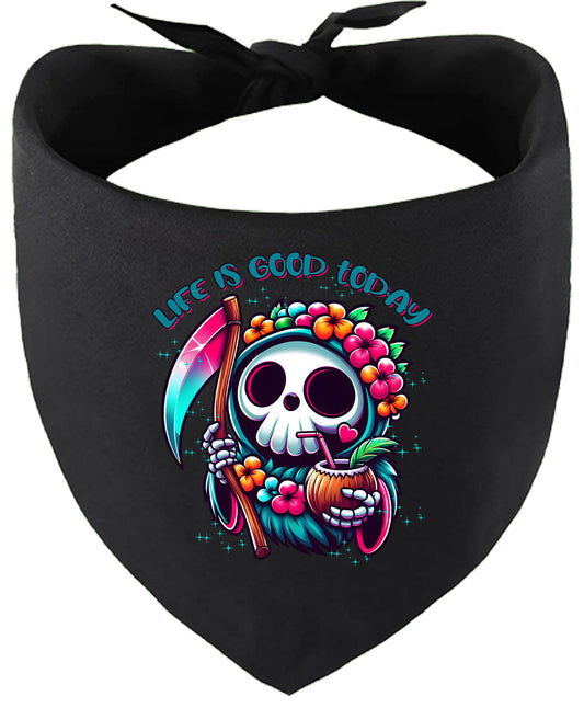 Tropical Grim Reaper Pet Bandana