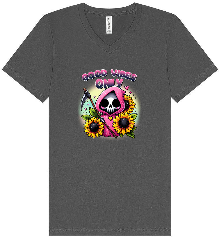 Sunflowers and Scythes Unisex V-Neck Shirt