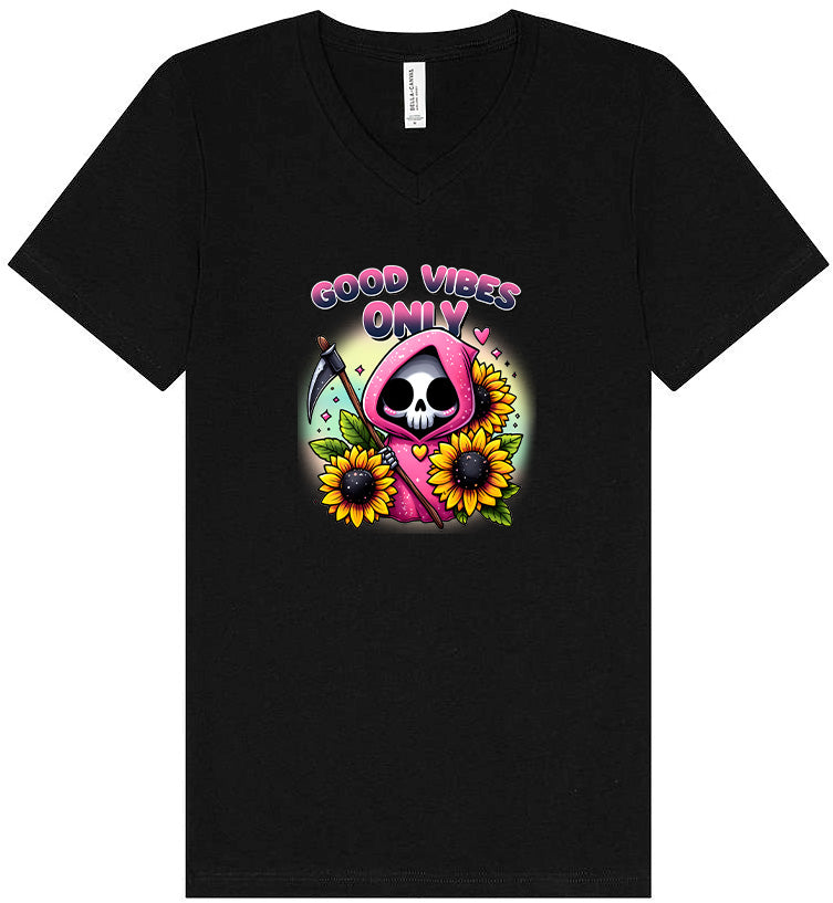 Sunflowers and Scythes Unisex V-Neck Shirt