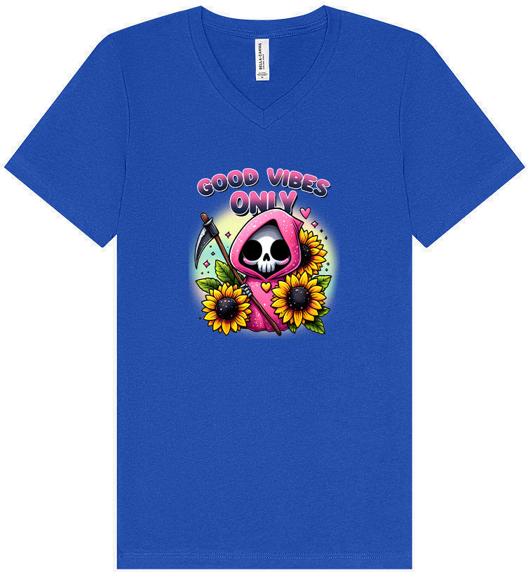 Sunflowers and Scythes Unisex V-Neck Shirt