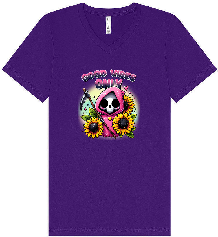Sunflowers and Scythes Unisex V-Neck Shirt