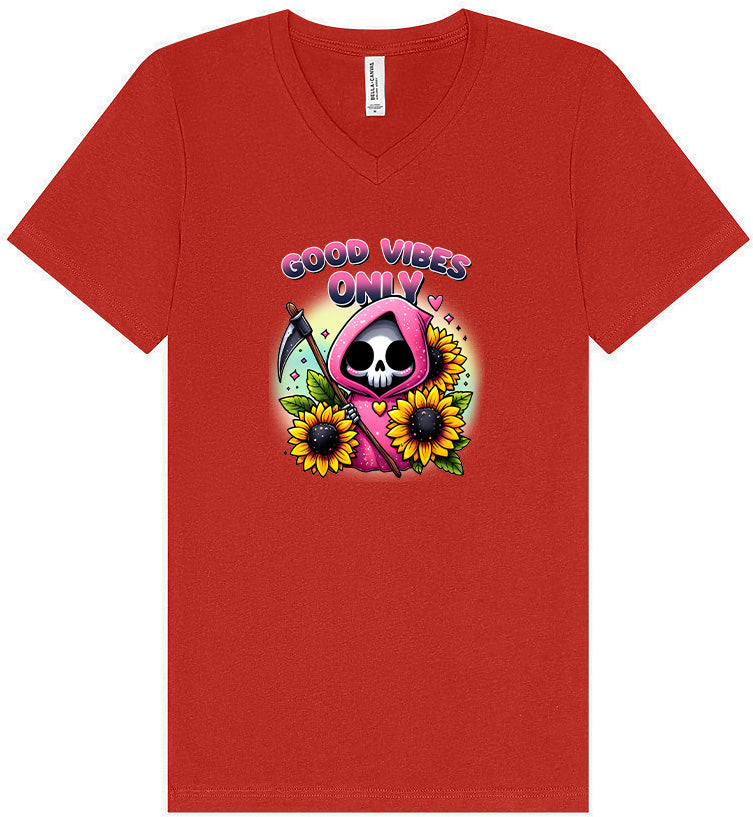 Sunflowers and Scythes Unisex V-Neck Shirt